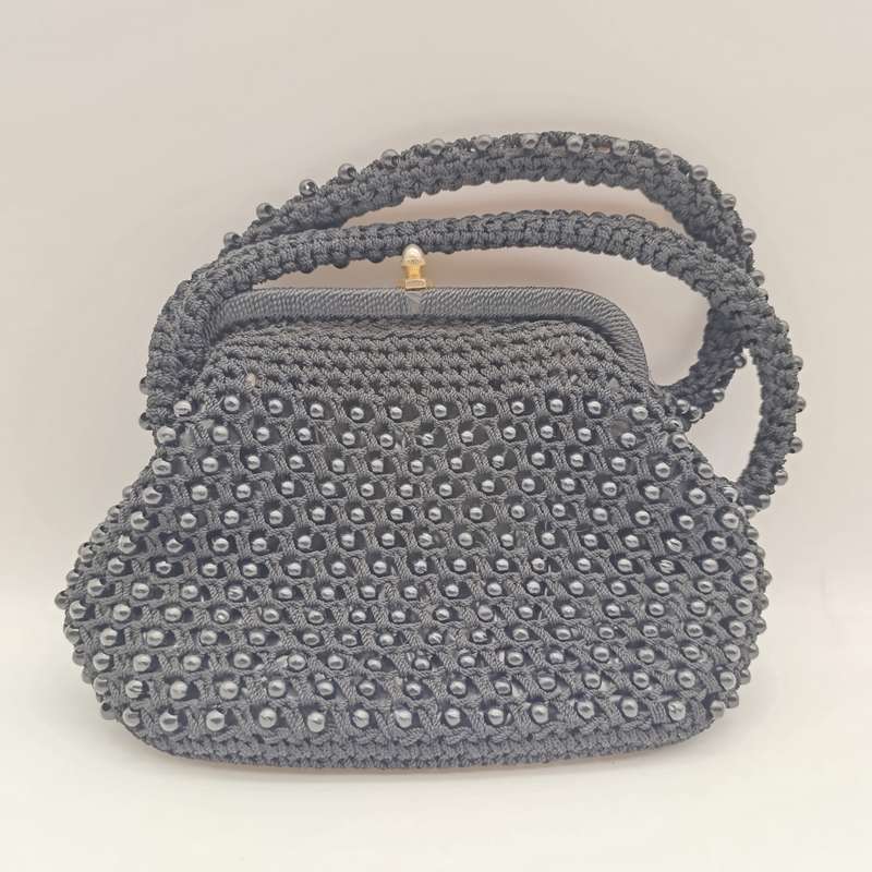 Vintage handbag with bead work
