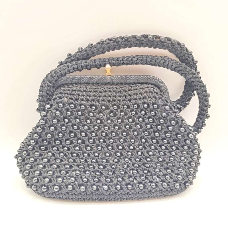 Vintage handbag with bead work