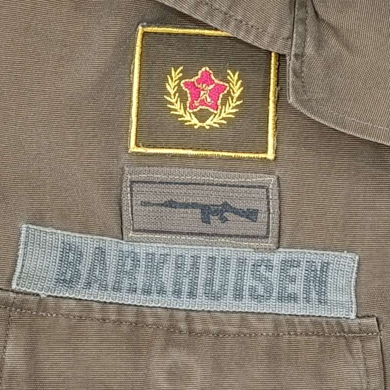 SADF Nutria short sleeve shirt of Sergeant Barkhuisen with marksman badge - size medium