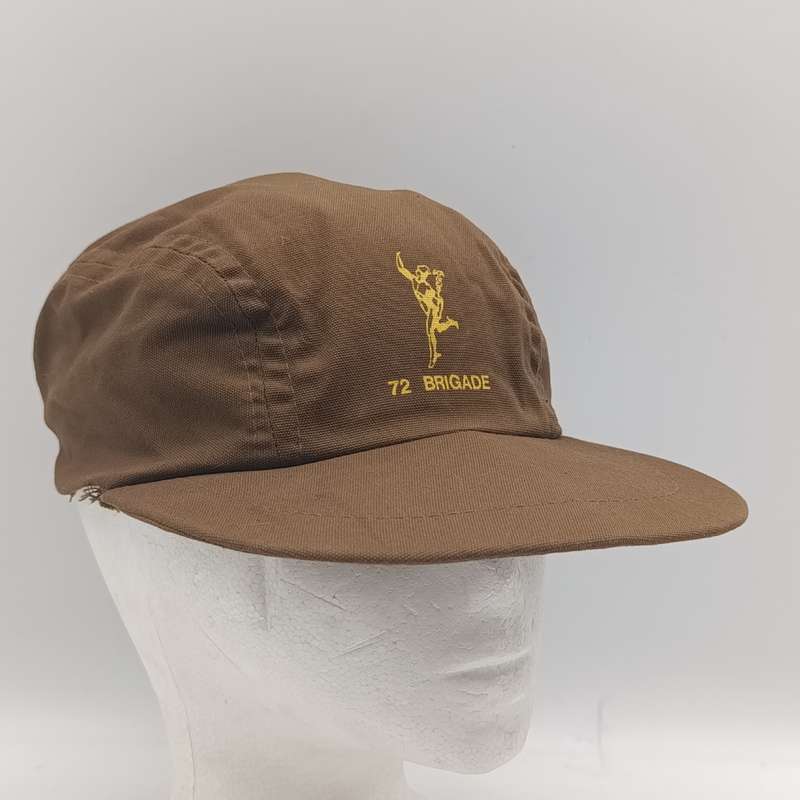 SADF signal corps 72 Brigade nutria flap cap - sweat band loose