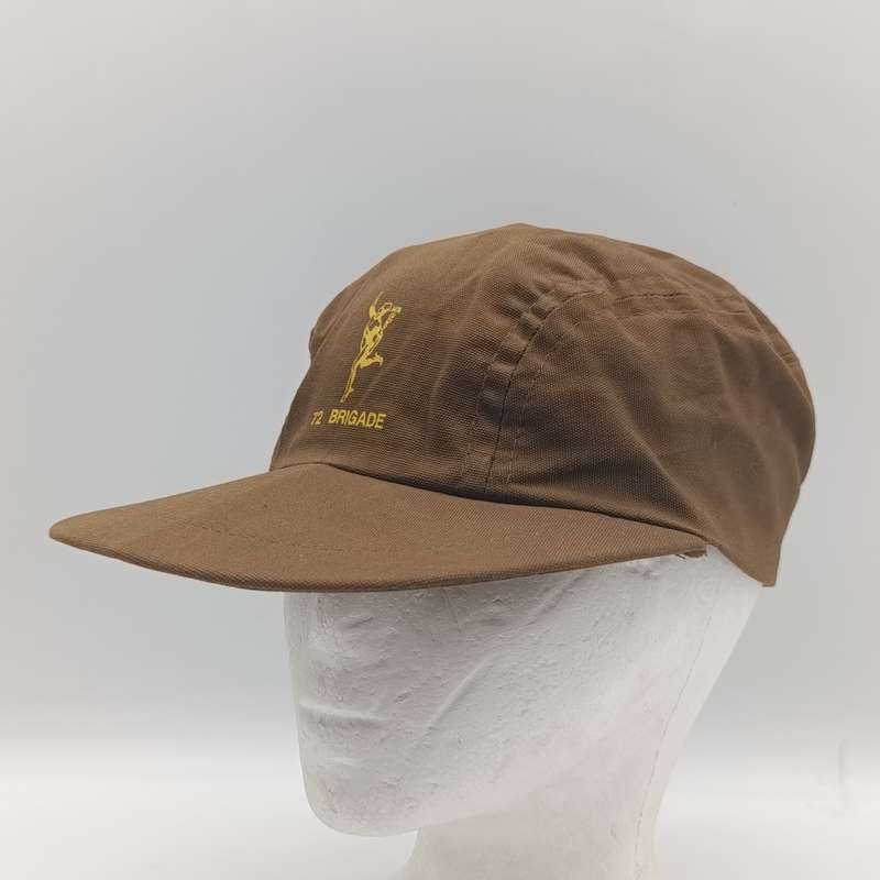 SADF signal corps 72 Brigade nutria flap cap - sweat band loose