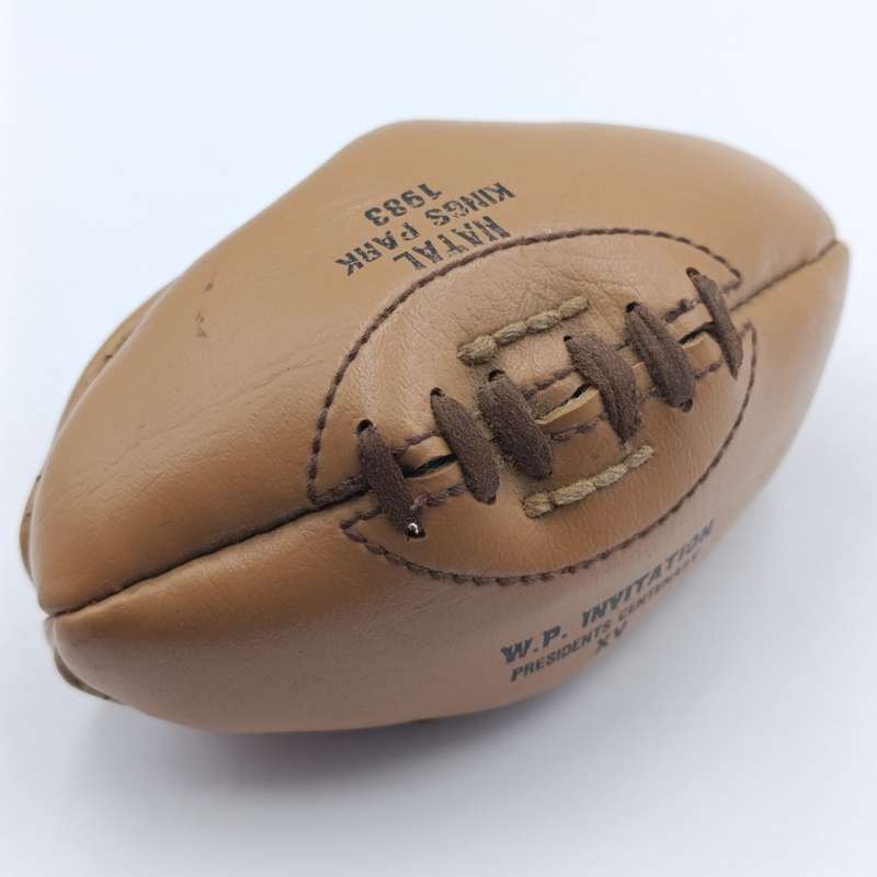 Mini 1983 Natal Kings Park Rugby ball - SA Merit XV vs WP Invitation President Centenary XV