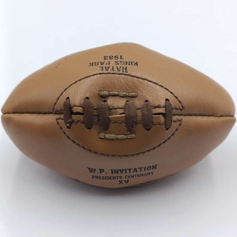 Mini 1983 Natal Kings Park Rugby ball - SA Merit XV vs WP Invitation President Centenary XV