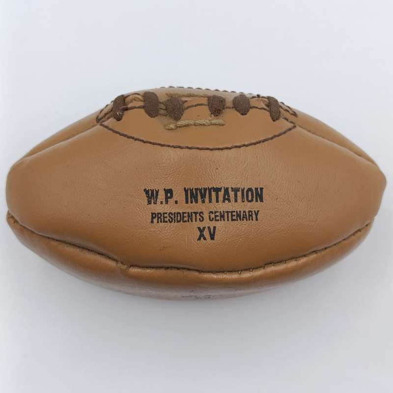 Mini 1983 Natal Kings Park Rugby ball - SA Merit XV vs WP Invitation President Centenary XV