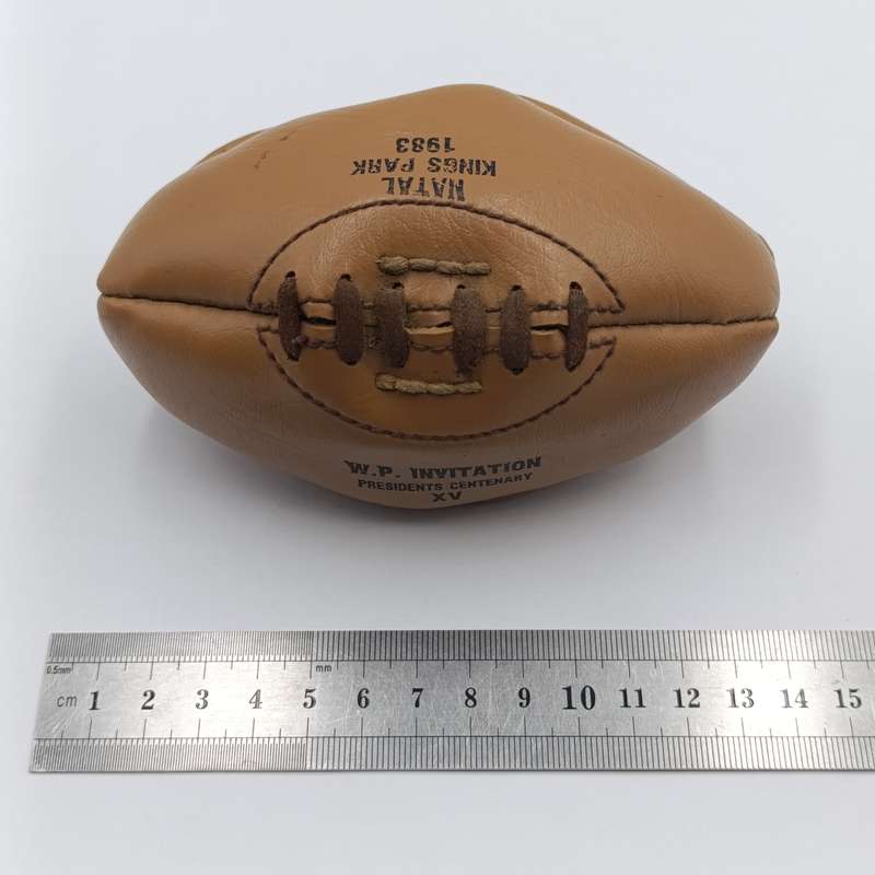Mini 1983 Natal Kings Park Rugby ball - SA Merit XV vs WP Invitation President Centenary XV