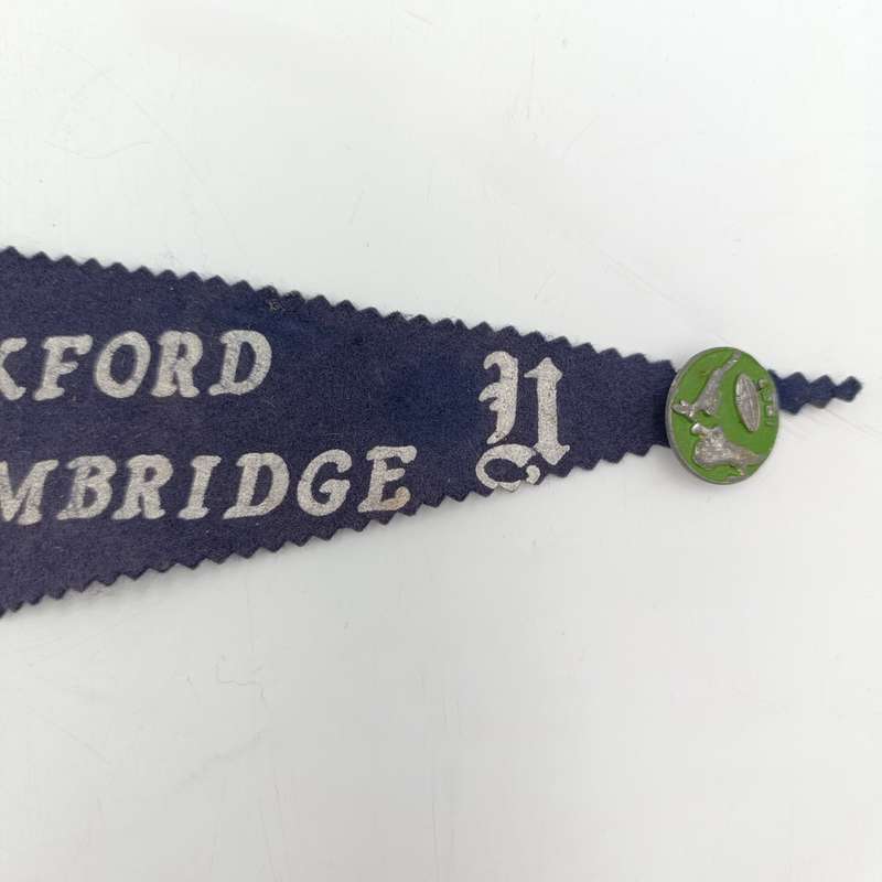 Vintage 1963 Oxford Cambridge Rugby tour flag