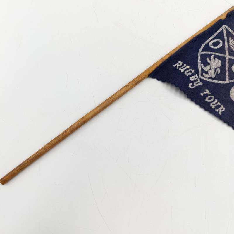 Vintage 1963 Oxford Cambridge Rugby tour flag