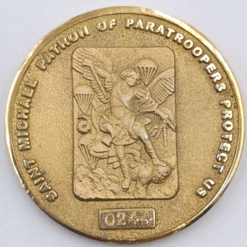 SADF 3 Parachute Battalion ST. Michael medallion #0244