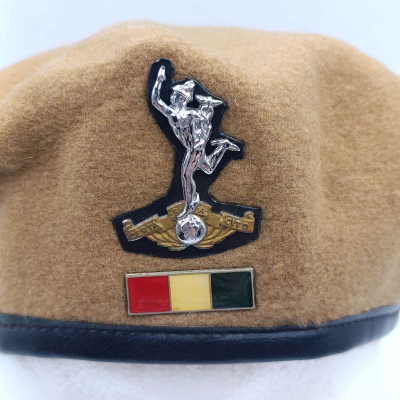 SADF Signal Corps beret with badge and balkie