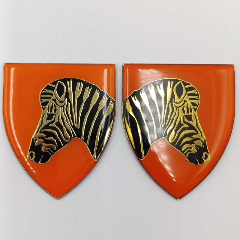 Pair of SADF Quaggapoort Commando shoulder flashes - no pins