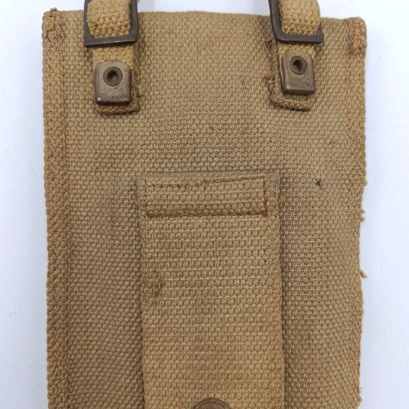 WW2 SA Union Defence Force pouch with military issued slide Ruler