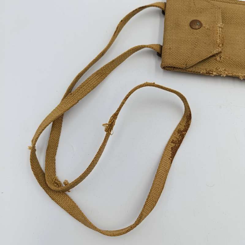 WW2 SA Union Defence Force pouch with military issued slide Ruler