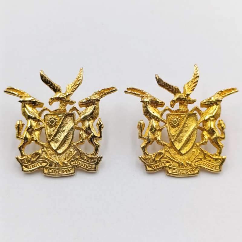 Pair of Namibian Army Warrant Officer badges