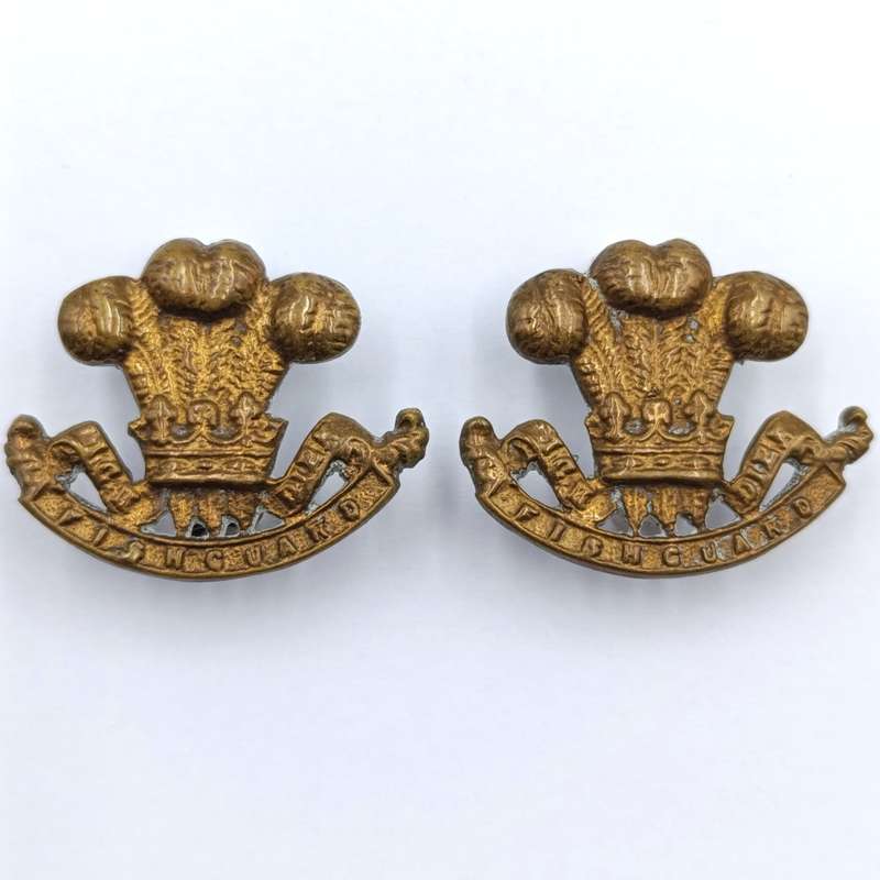 Pair of Pembroke Yeomunry (FishGuard) collar badges
