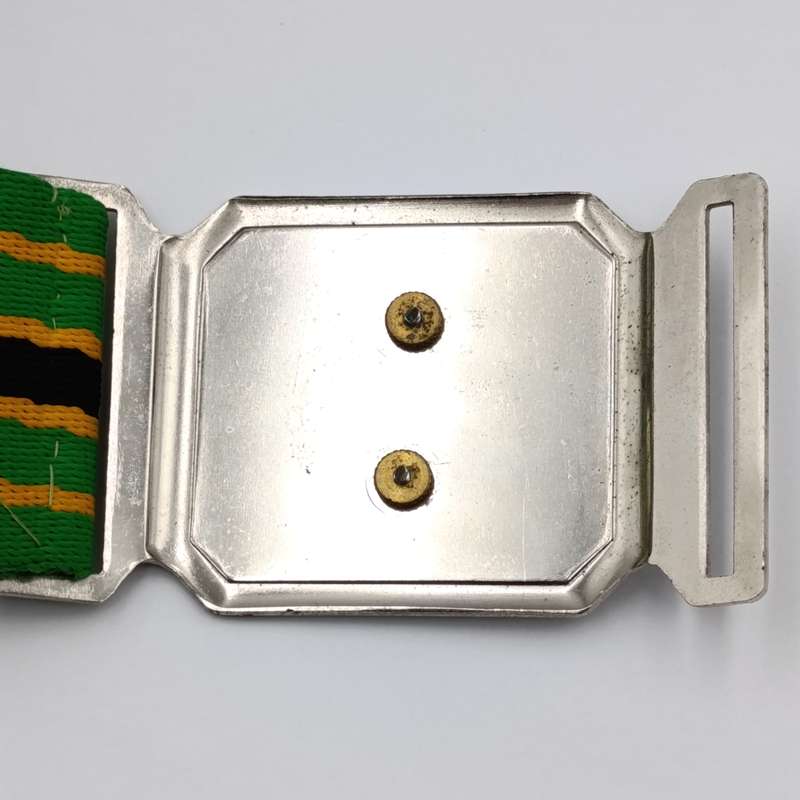Cape Garrison Artillery stable belt buckle with commandos colour belt