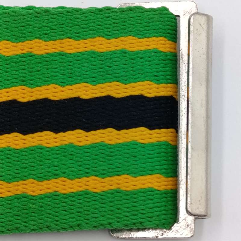 Cape Garrison Artillery stable belt buckle with commandos colour belt