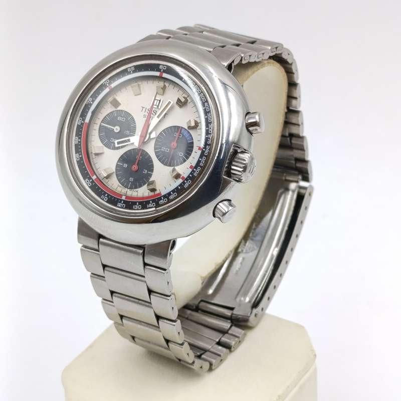 Vintage 1971 Tissot T12 chronograph mechanical mens watch - very good condition - working