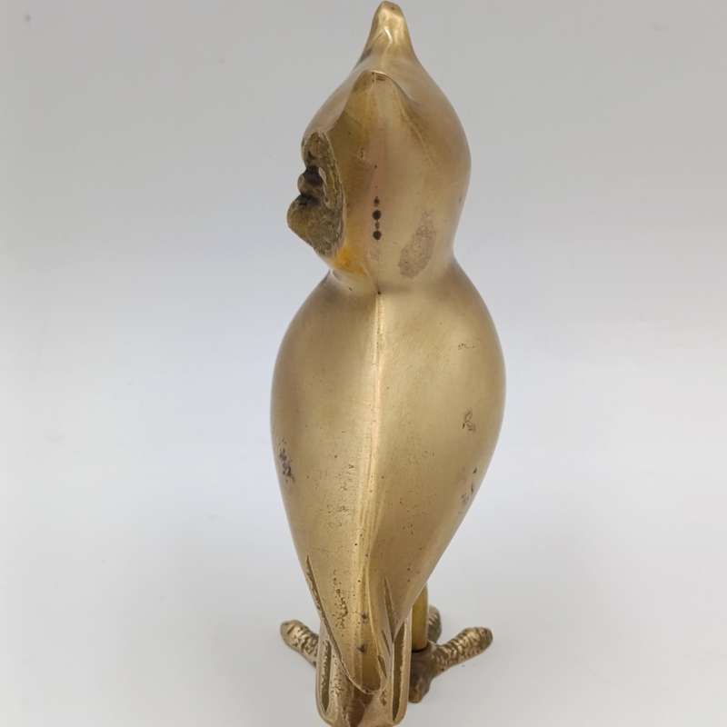Vintage brass owl figurine
