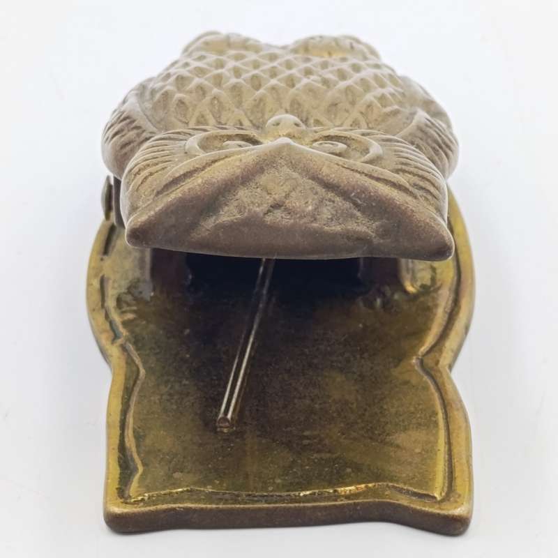 Vintage brass owl paper clip