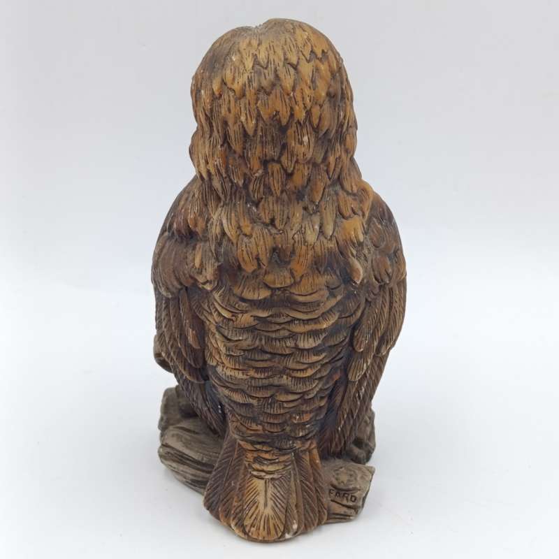 Handpainted resin owl figurine