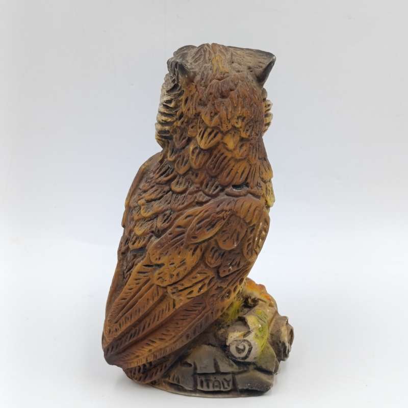 Handpainted resin owl figurine