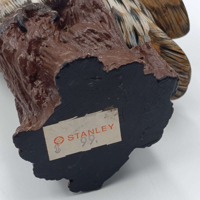 Handpainted resin owl figurine