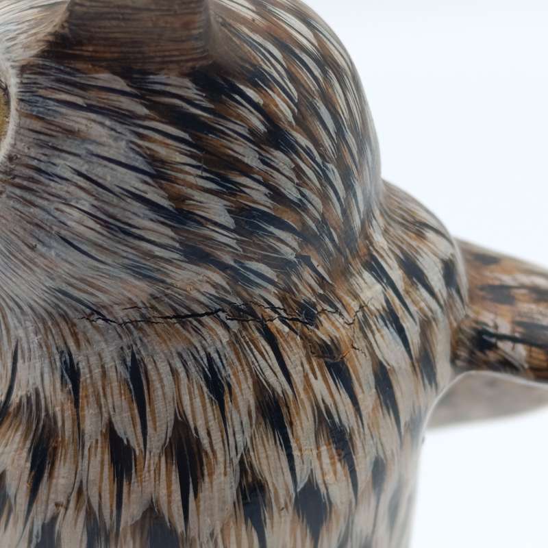 Handpainted resin owl figurine