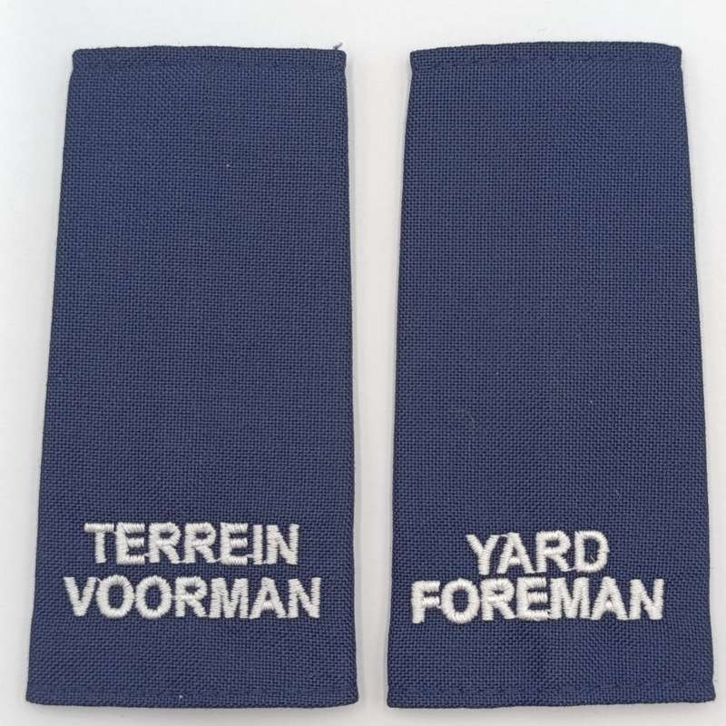 Pair of SA Railway Yard Foreman rank epaulettes