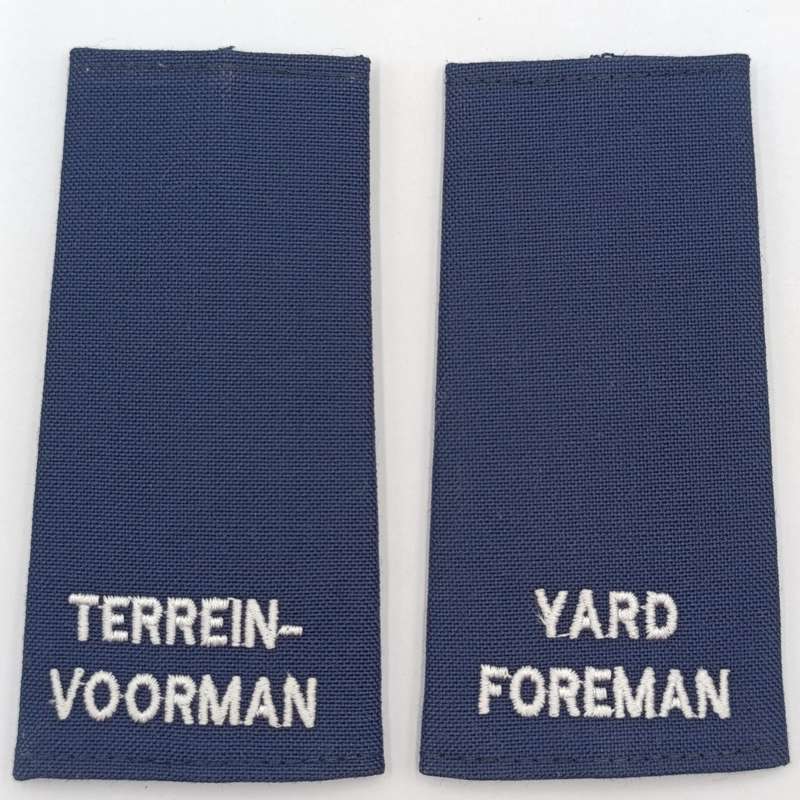 Pair of SA Railways Yard Foreman rank epaulettes