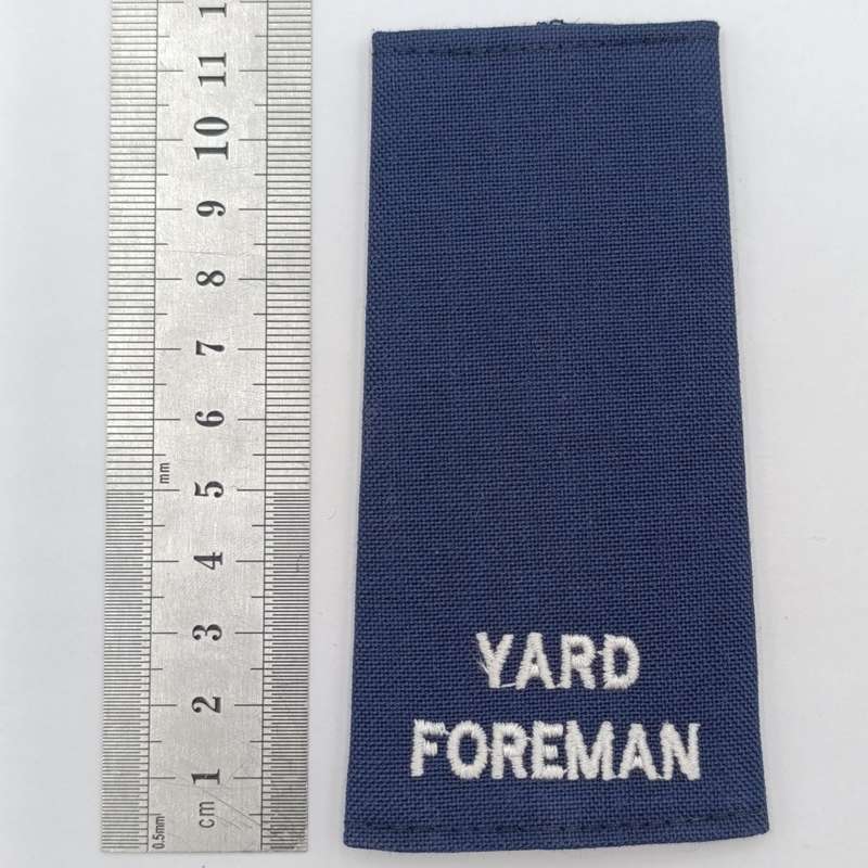 Pair of SA Railways Yard Foreman rank epaulettes