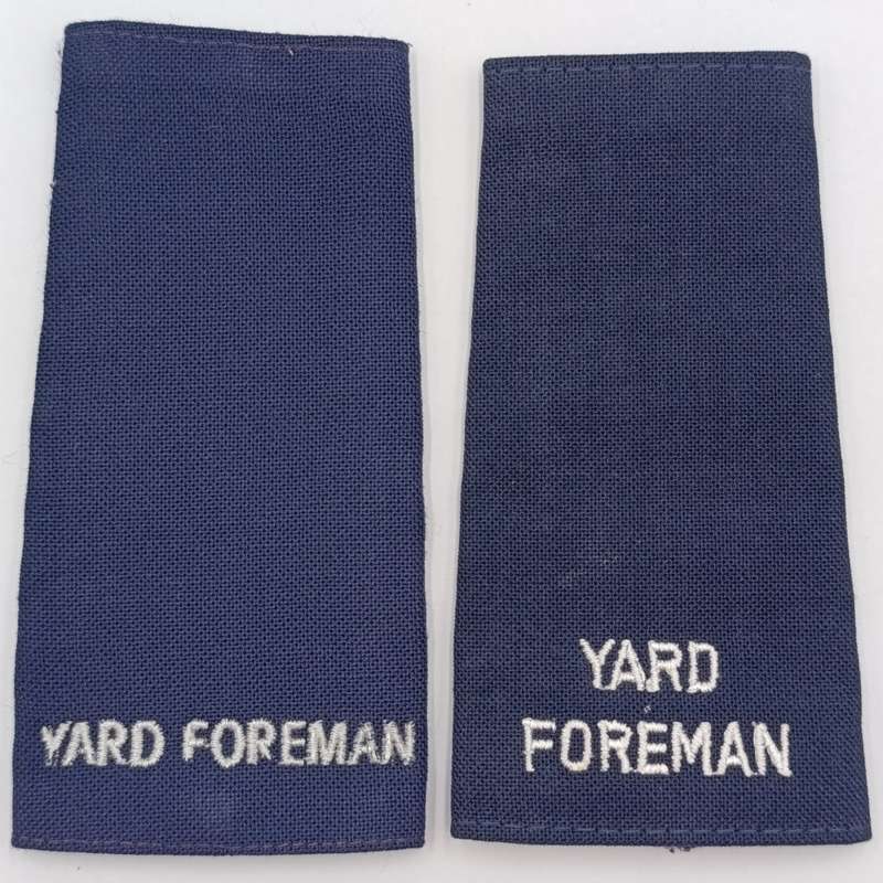 Pair of SA Railways Yard Foreman rank epaulettes