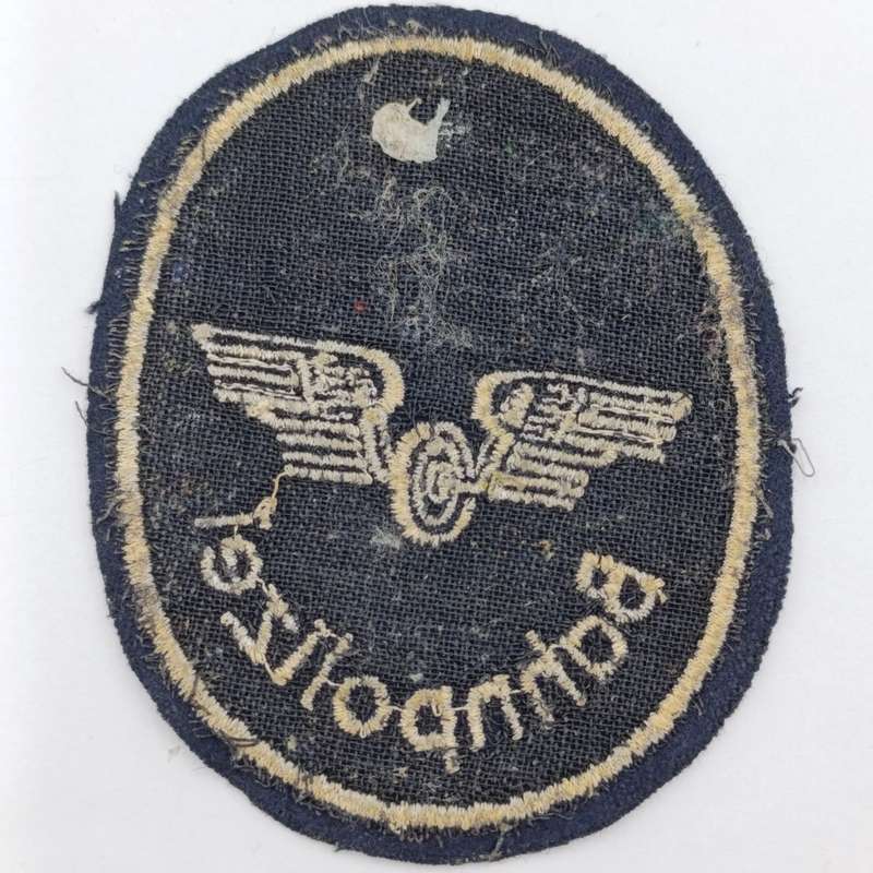 German Bahnpolizei Railway Police cloth badge