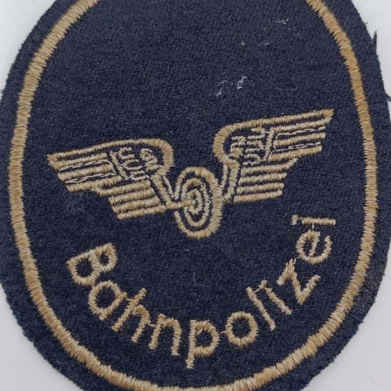 German Bahnpolizei Railway Police cloth badge