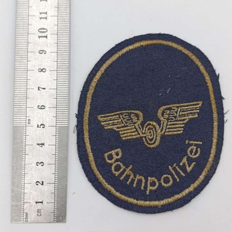 German Bahnpolizei Railway Police cloth badge
