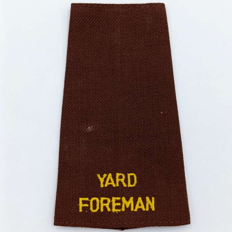 Pair of SA Railways Yard Foreman rank epaulettes