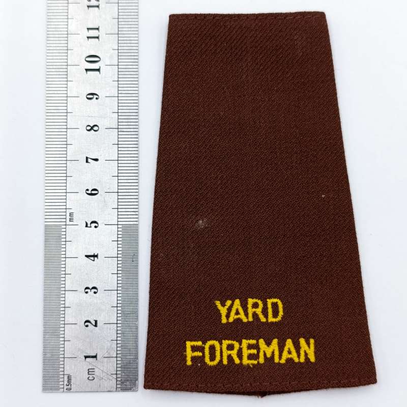 Pair of SA Railways Yard Foreman rank epaulettes