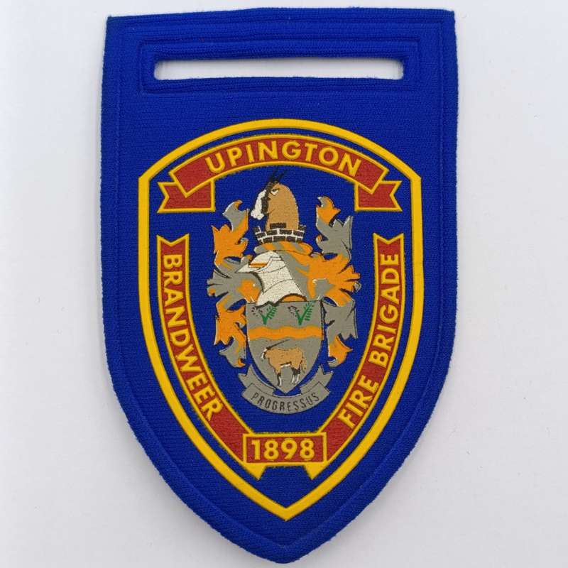 Pair of Upington Fire Brigade tupperware flashes