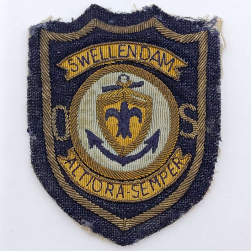 Vintage Swellendam Municipal Service bullion wire cloth badge