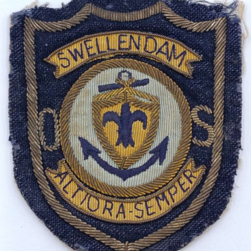 Vintage Swellendam Municipal Service bullion wire cloth badge