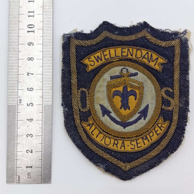 Vintage Swellendam Municipal Service bullion wire cloth badge