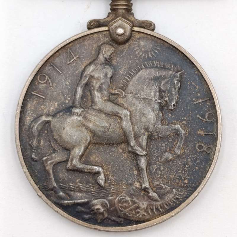 Pair of WW1 medals issued to Pte. F.W Geisler, 1st SA Infantry