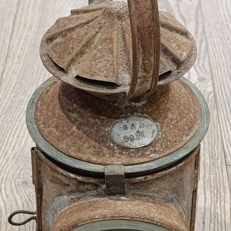 Vintage SA Railways signal oil lantern