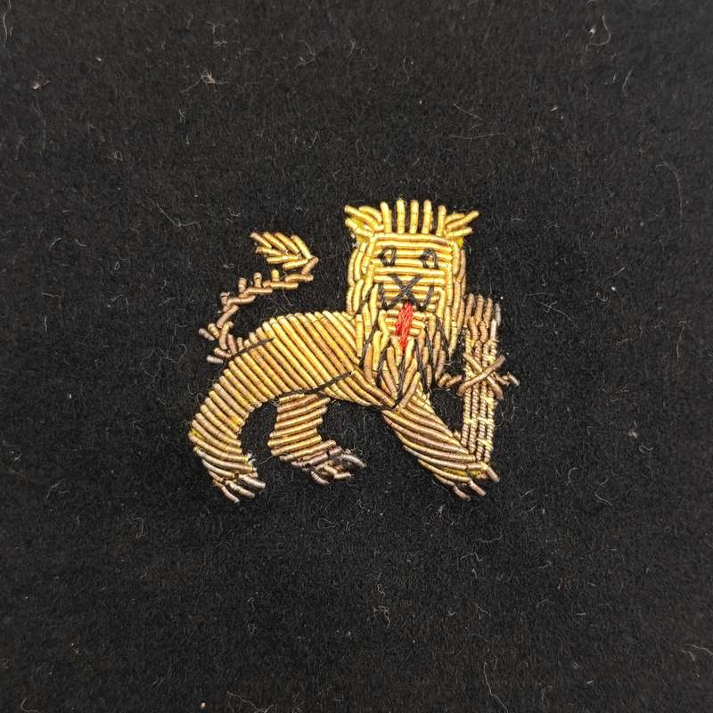 Pair of SA Navy bullion wire cloth badges for epaulettes