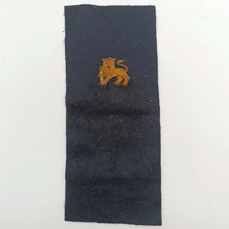 Pair of SA Navy bullion wire cloth badges for epaulettes