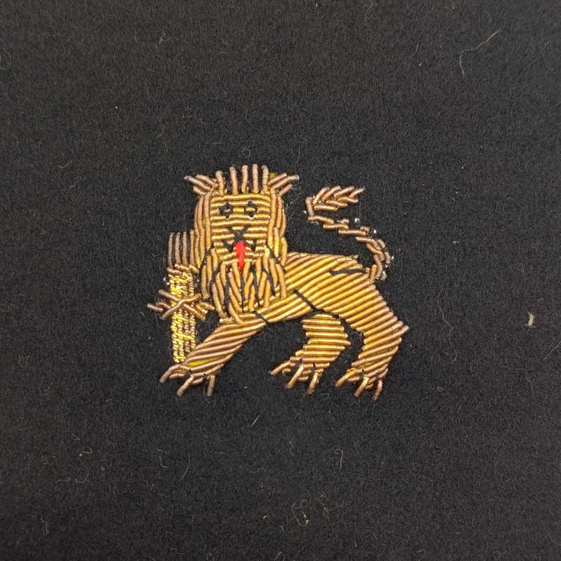 Pair of SA Navy bullion wire cloth badges for epaulettes