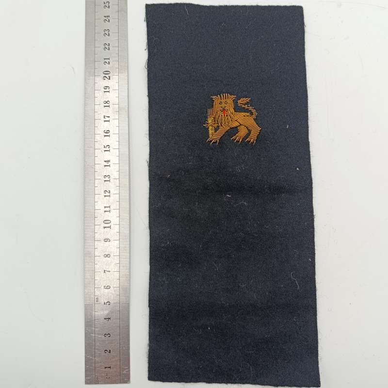 Pair of SA Navy bullion wire cloth badges for epaulettes