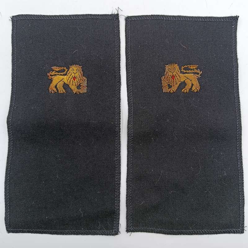 Pair of SA Navy bullion wire badges for epaulettes