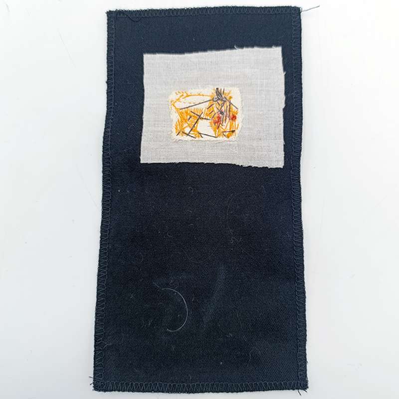 Pair of SA Navy bullion wire badges for epaulettes