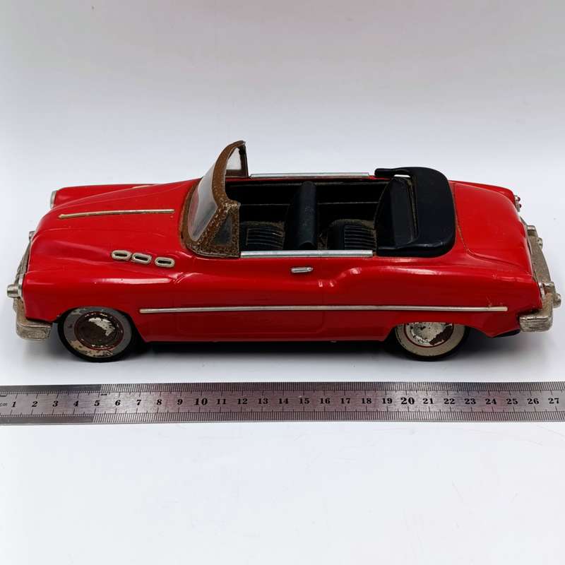 Vintage tin plate Buick Sedan friction toy car - no steering wheel