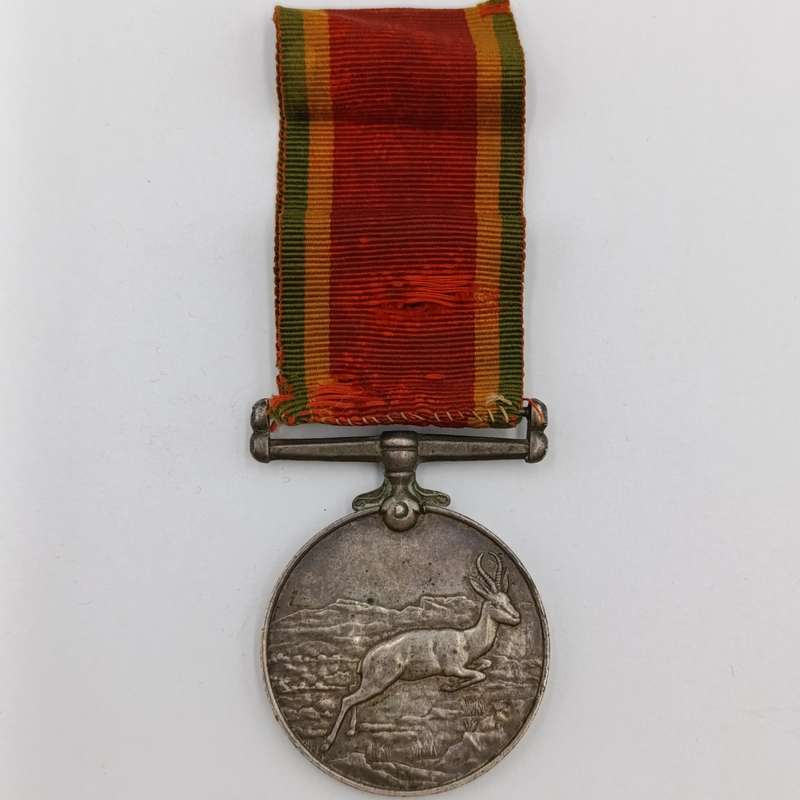Pair of WW2 medals to AC Prinsloo - Africa service medal (silver) and Africa star